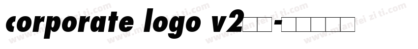 corporate logo v2字体字体转换